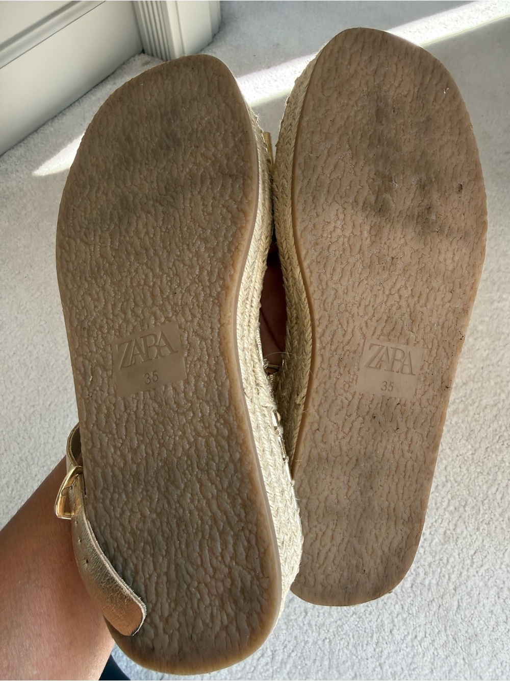 Zara Metallic Sandals - Picture 5 of 5